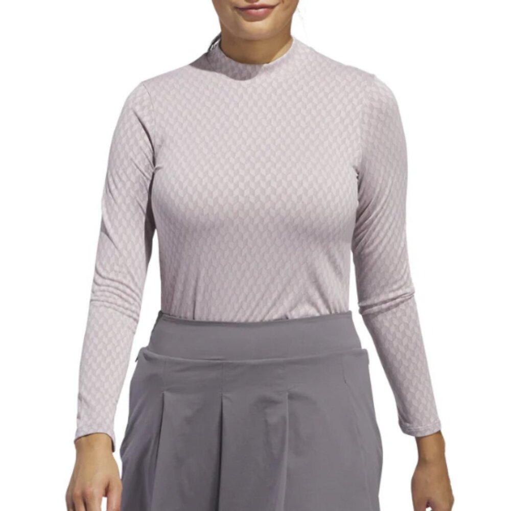 NWT New Adidas Women's Ultimate365 Tour Heat Rdy Medium M Mock Neck Polo Shirt